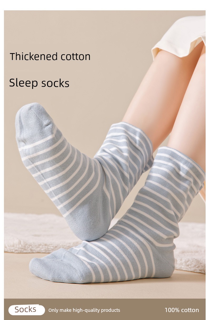 Special Maternity Socks for Postpartum Women, Loose-Fitting and Non-Binding, Thin Autumn Style, Pure Cotton Women's Socks, Mid-Calf Socks for Sleeping — 2