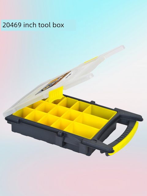 Part storage box Household hardware tool box Multi-function portable electrician repair accessories screws can be detached on the vehicle
