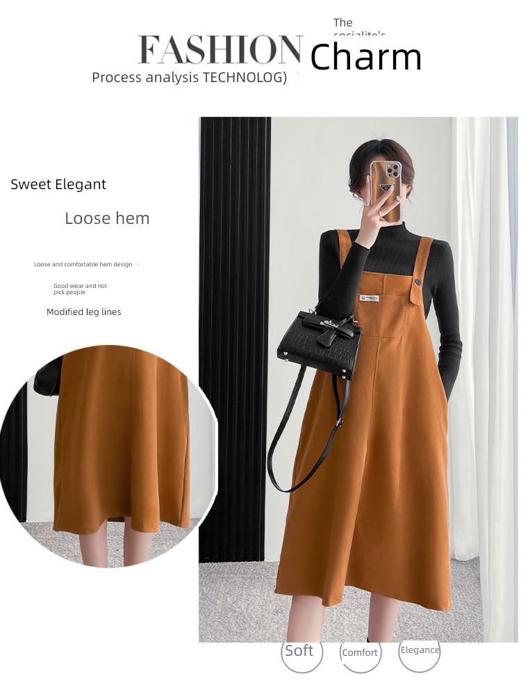 Spring  Two piece set knitting Undershirt Long sleeve pregnant woman