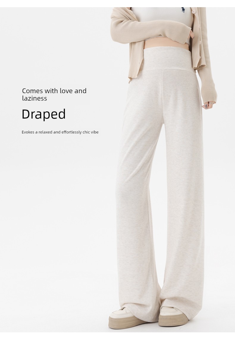 Maternity Pants for Spring, Autumn, and Winter, Straight Wide-Leg Pants, Loose and Casual, Do Not Squeeze the Belly, Fall Pants That Do Not Slip down — 11