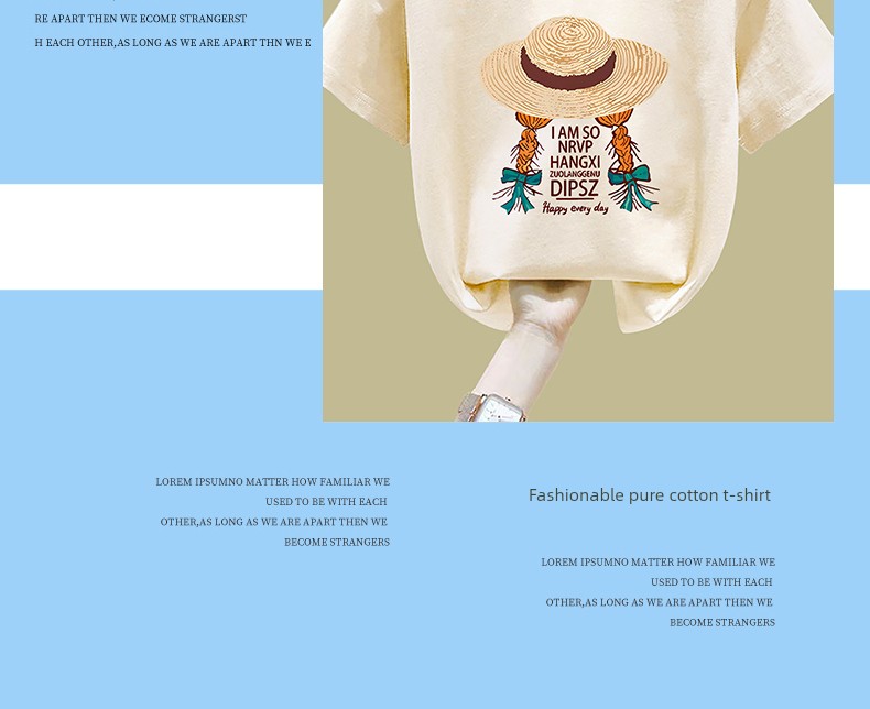 Girls' Apricot-Colored Short-Sleeve T-Shirt, Pure Cotton, 2026 New Stylish Versatile Casual Top for Older Children — 7