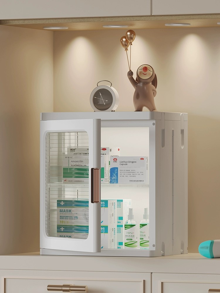 大容量醫藥箱 家庭裝 多層藥盒 分類收納 可調節隔板 家用藥品收納櫃