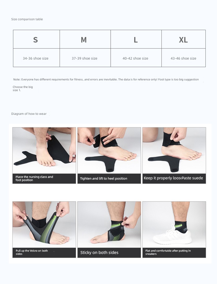 Ankle joint fixed Running gear major Ankle protection