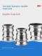 Aluminum alloy quick connector double E-type double male end 2 inch 2.5 inch 3 inch diameter double male joint double male end large and small