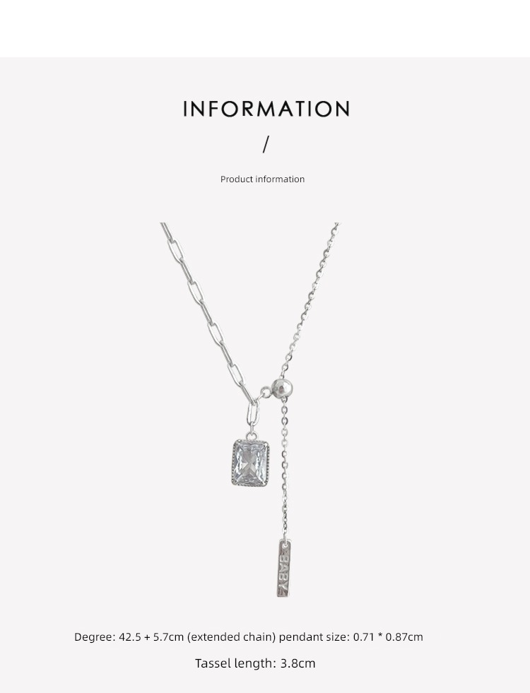 It's too late original s925 Sterling Silver female temperament Accessories Necklace