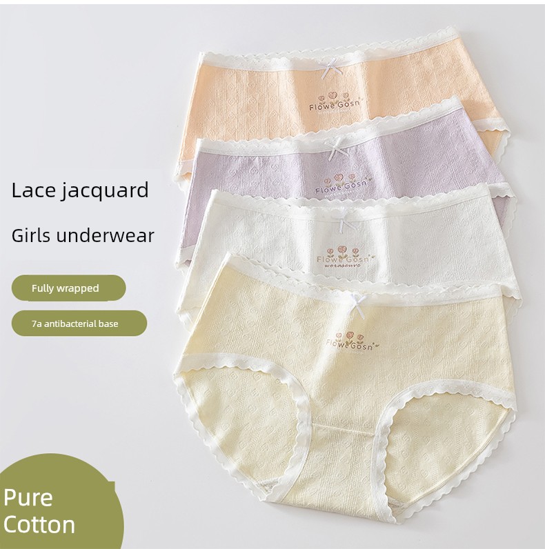 Girl Underwear Children's Development Period 10-14 Years Old Young Adult Primary School Junior High School Students Pure Cotton Summer Kids Briefs — 27