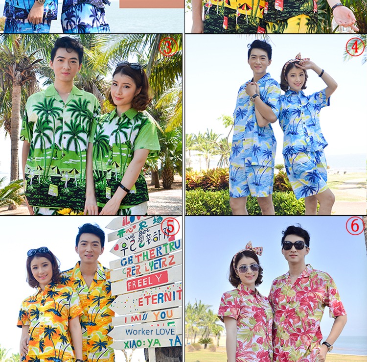 Short sleeve Seaside holiday Thailand leisure time Sanya shirt
