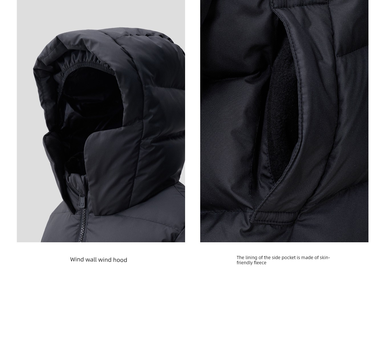 Nanny Goose Mid Length Long Length Face Care Thickened Children's down Jacket — 40