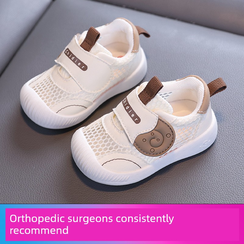 Baby Toddler Shoes for Boys, Spring and Autumn, Soft-Soled, Non-Slip, Breathable Mesh Shoes for Girls, 1 to 2-3 Years Old, Mesh Shoes — 4