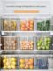 Refrigerator storage box Food grade freshness box Kitchen vegetable dumplings sorting tool special egg storage box for freezing