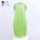 Xiuqinist Cong Yu Cos Wig Qianlian Wanhua Tender green long straight hair Little tiger mouth double ponytail hair accessories