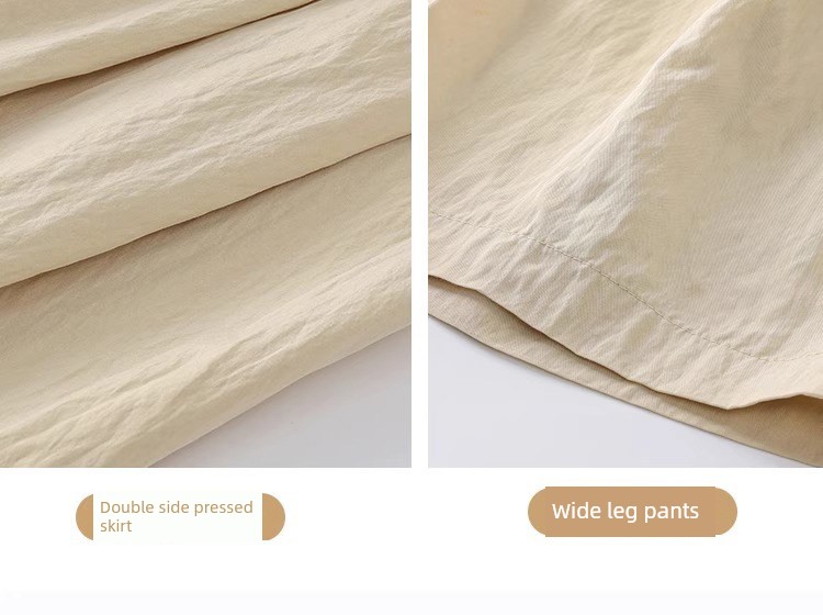 Maternity Pants for Summer, Thin Style, New Long Pants for Petite Women, Ice Silk Wide-Leg Pants, Plus-Size Maternity Wear, Autumn Pants — 15