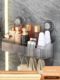 Suction cup storage rack bathroom toilet toilet hand wash basin bathroom cosmetics without punching wall wall hanging storage box