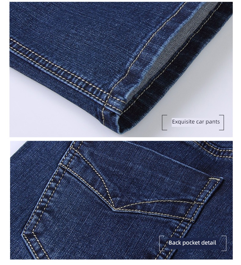 mom High waist easy winter Plush middle age Jeans
