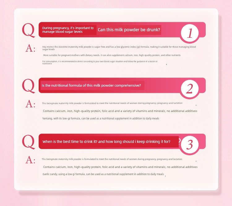【Beishengbao】Beingmate Aijia Maternity Milk Powder 189g Low Gi Please Scroll down for Details under the Activity Rules↓ — 22
