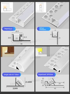 Single-Sided Upward Light-Emitting Linear Light Strip for Double Eyelid Ceiling, Side-Reflecting Linear Light Strip, Ver