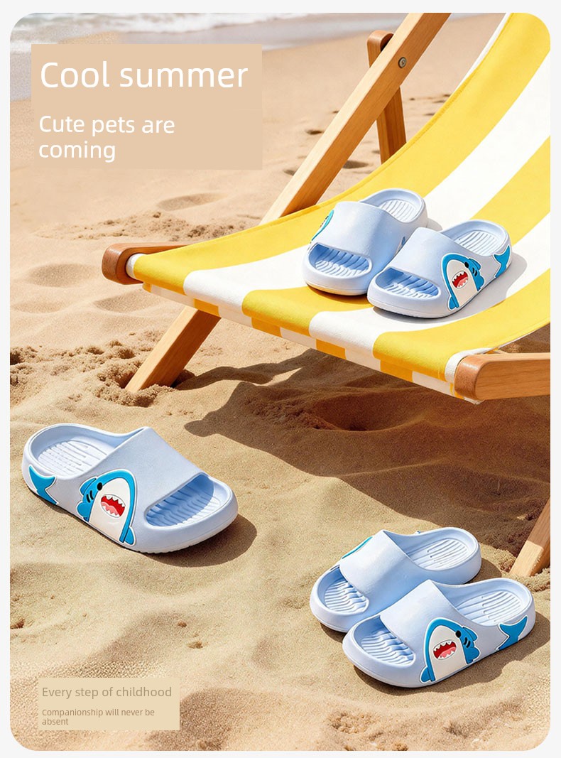 Pig Daddy Boys' Slippers Summer Children's Slippers Indoor Home Non-Slip Bathing Little Girl Baby Parent-Child Slippers — 1