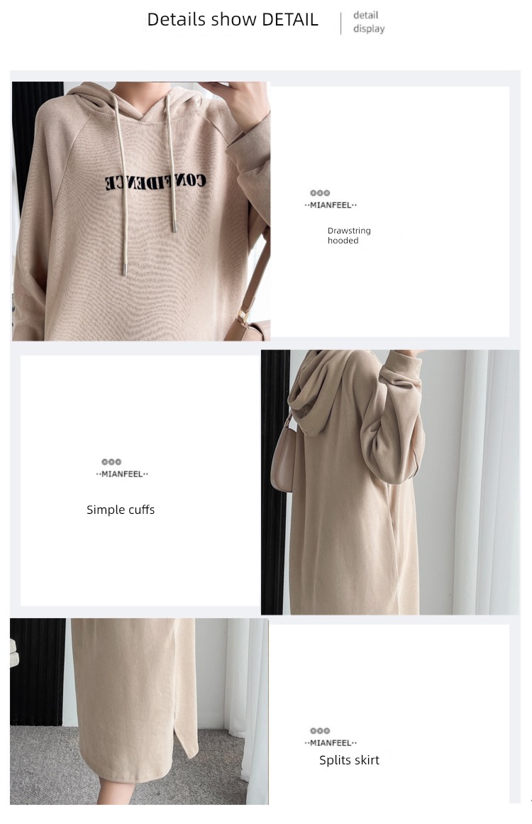 maternity dress Autumn clothes suit jacket 2022 Autumn and winter fashion Over the knee thickening easy Sweater Dress Medium and long term