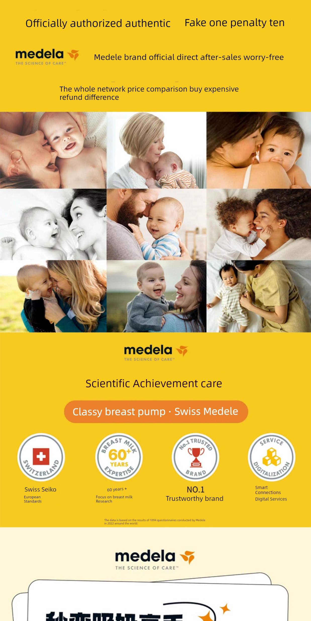 Medele Sweet Cup Enjoy Rhyme Hands-Free Siyun Wing Panda Cloth Rhyme Breast Pump Fittings Horn Cover Yellow Film — 6