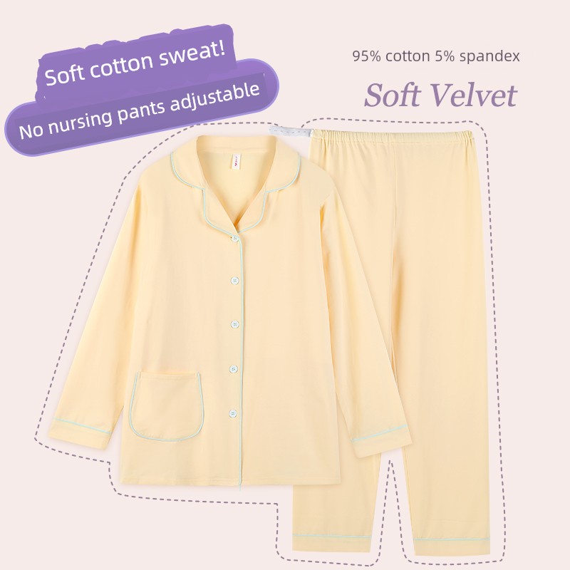 Yatmao Cotton Autumn and Winter Maternity Home Wear — 2