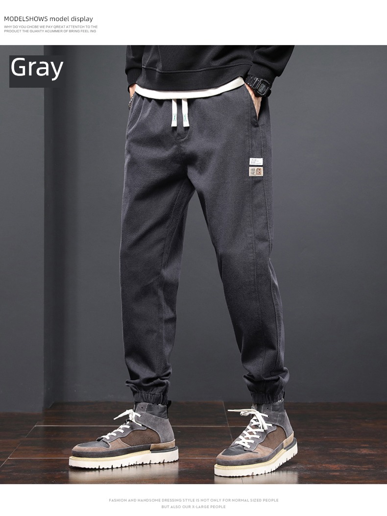 khaki leisure time Spring and Autumn Winter money Harlan Overalls