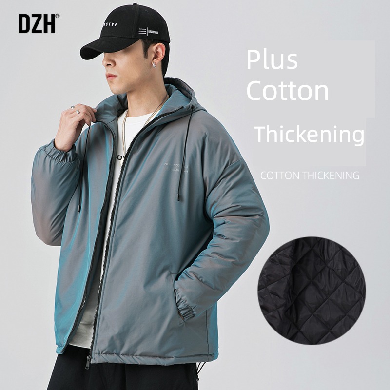 man Cotton clip loose coat male winter clothes Chaopai 2022 new pattern American style pizex men's wear easy leisure time Hooded Jacket