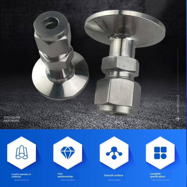 KF16/25 vacuum flange 1/2 3/8 1/4 clamp adapter KF chuck turn 16mm6/8/10/12