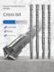 Square-handle impact drill bit round-handle electric hammer lengthened cross 250-600 four-blade concrete cement drill hole through wall stone