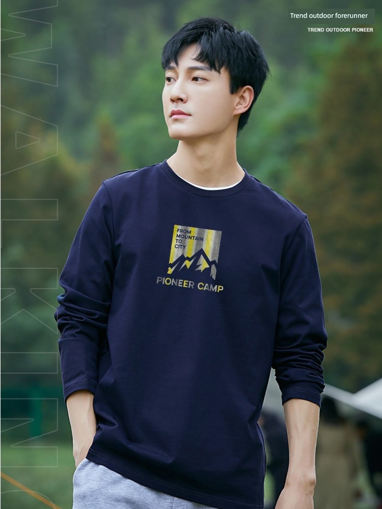Pathfinder spring The new leisure time Big size Long sleeve T-shirt