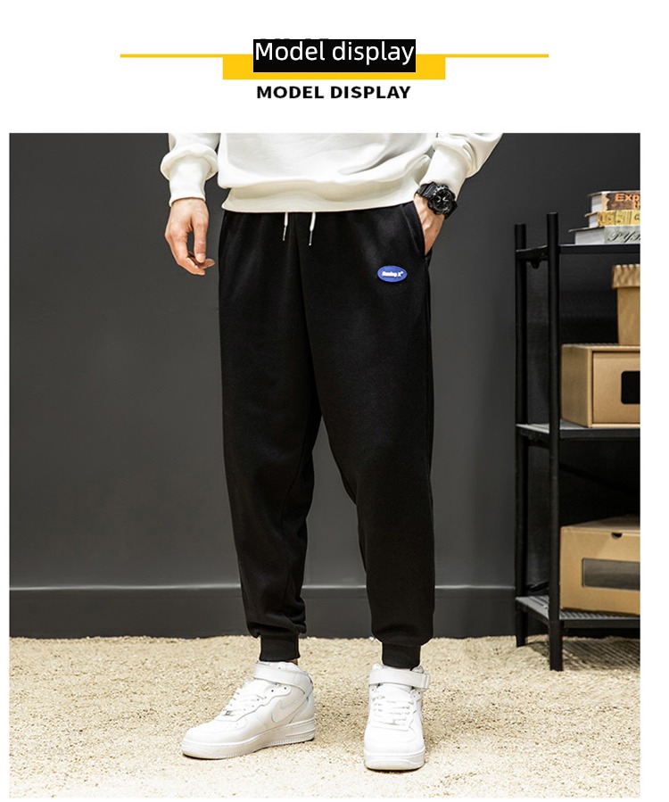 leisure time easy Korean version Nine points teenagers Sports pants