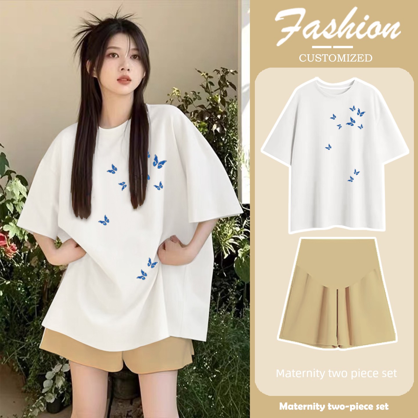 Maternity Set for Summer 2026: New Trendy Tops for Stylish Moms, Maternity Wear That Doesn'T Show Pregnancy, with a High-End Feel, and Maternity Pants — 15