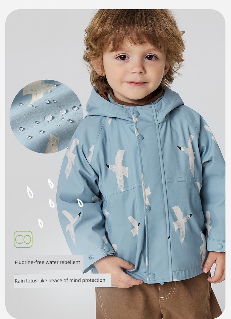 [Courage Soft Leather] Mini Bala Boys and Girls Children's Jacket Water-Repellent Plush Inner Lining Three-In-One 2026 Autumn — 7