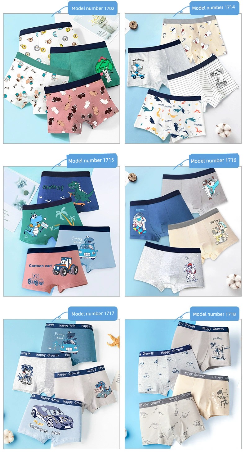 Pure Cotton Class A Boy Four Corners New Arrival Children's Underwear — 13