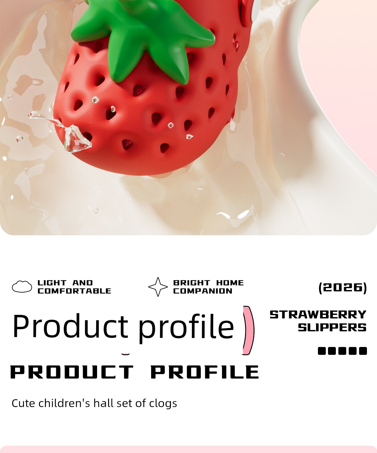 Latetime Cute Strawberry Hole Shoes Kidsren's Slippers for Boys and Girls Summer Outer Wear 2026 New Baby Slippers — 11