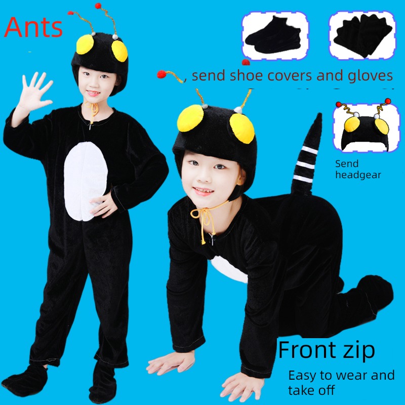Ants animal kindergarten cross the river Cartoon clothes modern drama