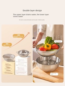 Modern Housewife Stainless Steel Kitchen Water Filter Washing Basin