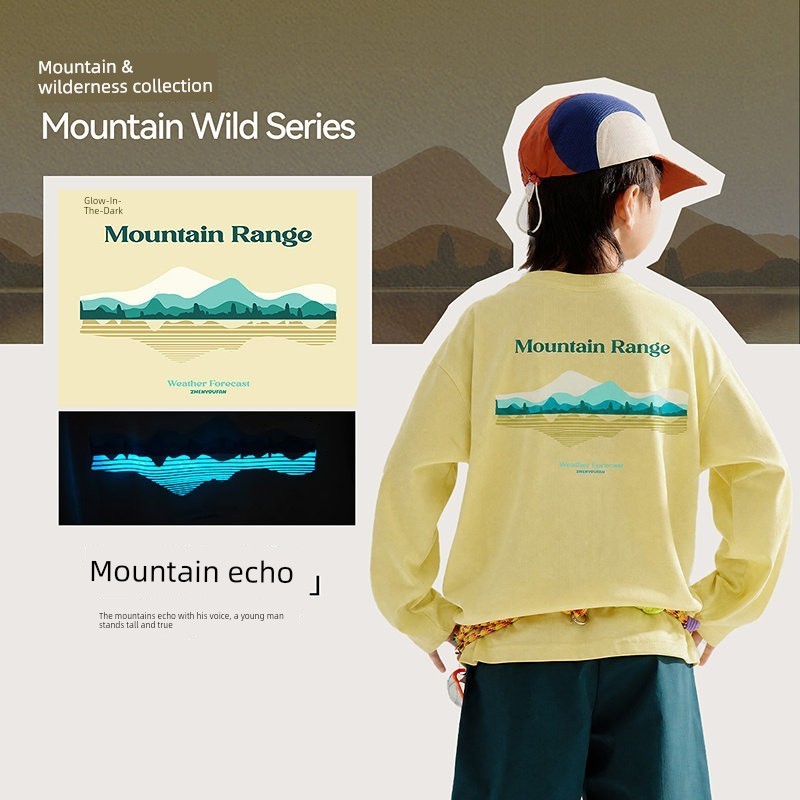 Zhen Youfan Boys' Long-Sleeve and Short-Sleeve T-Shirts for Children and Older Kids, Summer and Spring/Autumn 2026 New Summer Clothing Boys' Tops — 2
