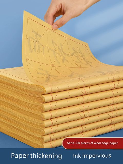 Brush calligraphy special set for beginners brush calligraphy, soft pen calligraphy, primary school students water writing cloth, study, four treasures, ink, paper and inkstone, full set of medium-sized wolf hair, portable calligraphy storage tools