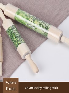 Zhuoran Pottery Sculpture Clay Rolling Pin Solid Wood Clay Rolling Stick Clay Sculpting Tool