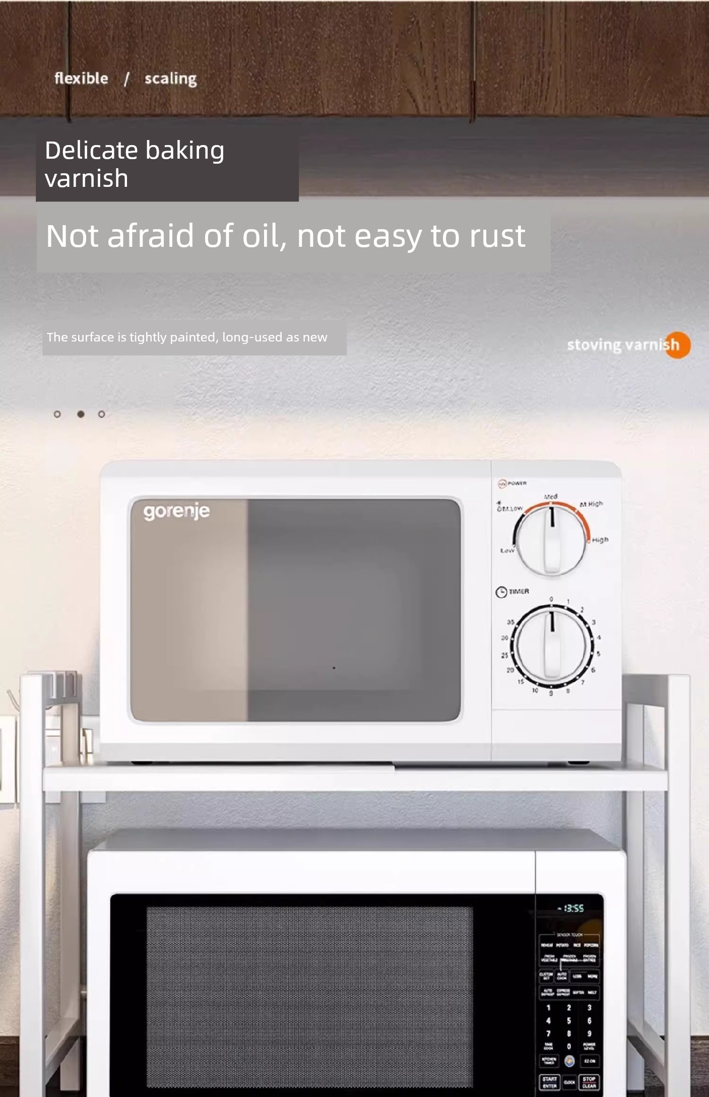 Retractable Double-Layer Rice Cooker Bracket