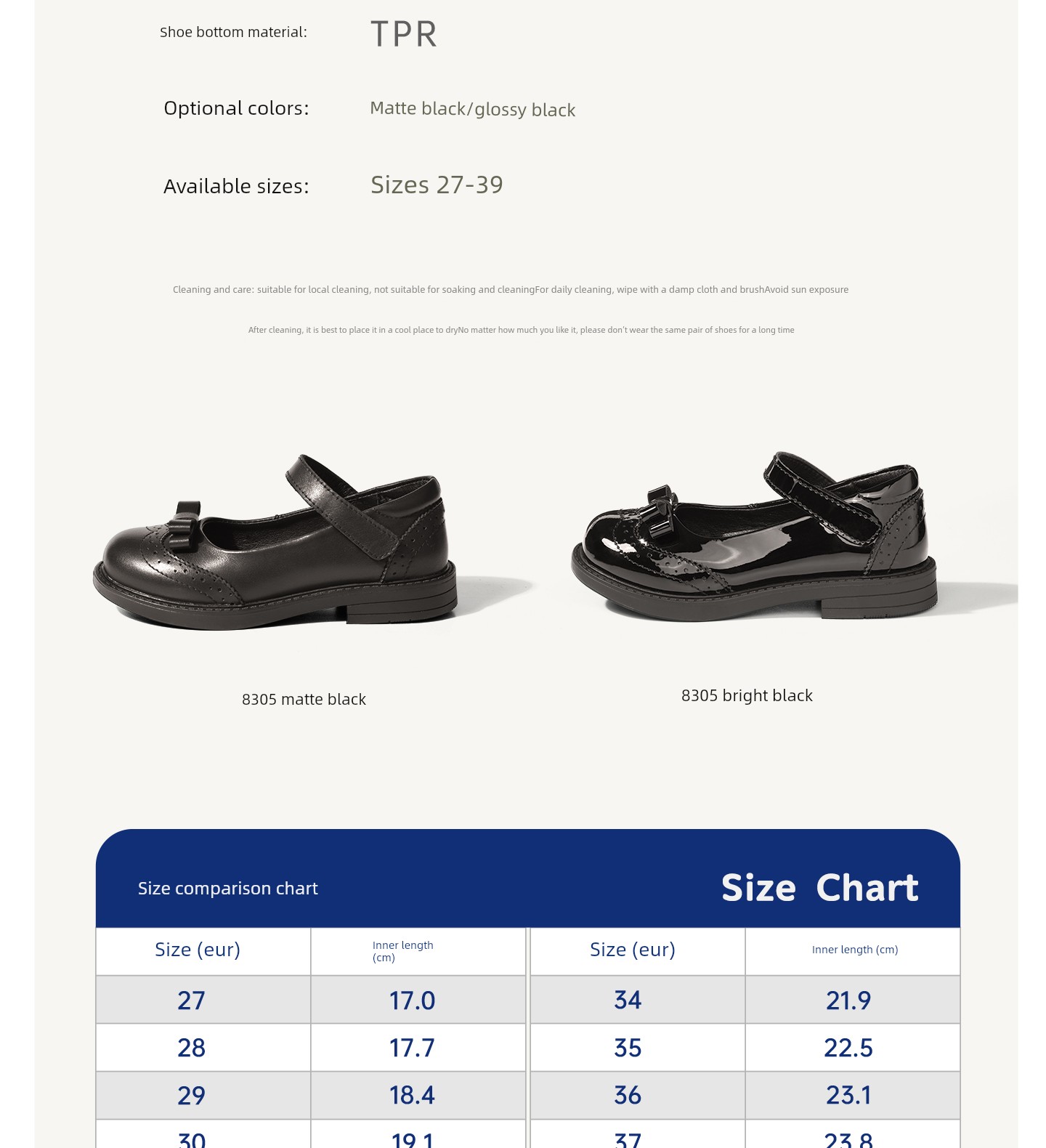 Spring & Fall Student British Performance Soft Bottom Girls' Leather Shoes — 4