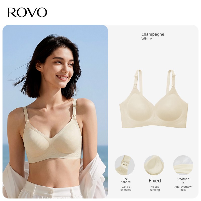 Rovo Breastfeeding Push up Bras Push-up Pregnant Women Intimates Postpartum Feeding Pregnant Women Exclusive for Pregnancy Plus Size Breastfeeding — 7
