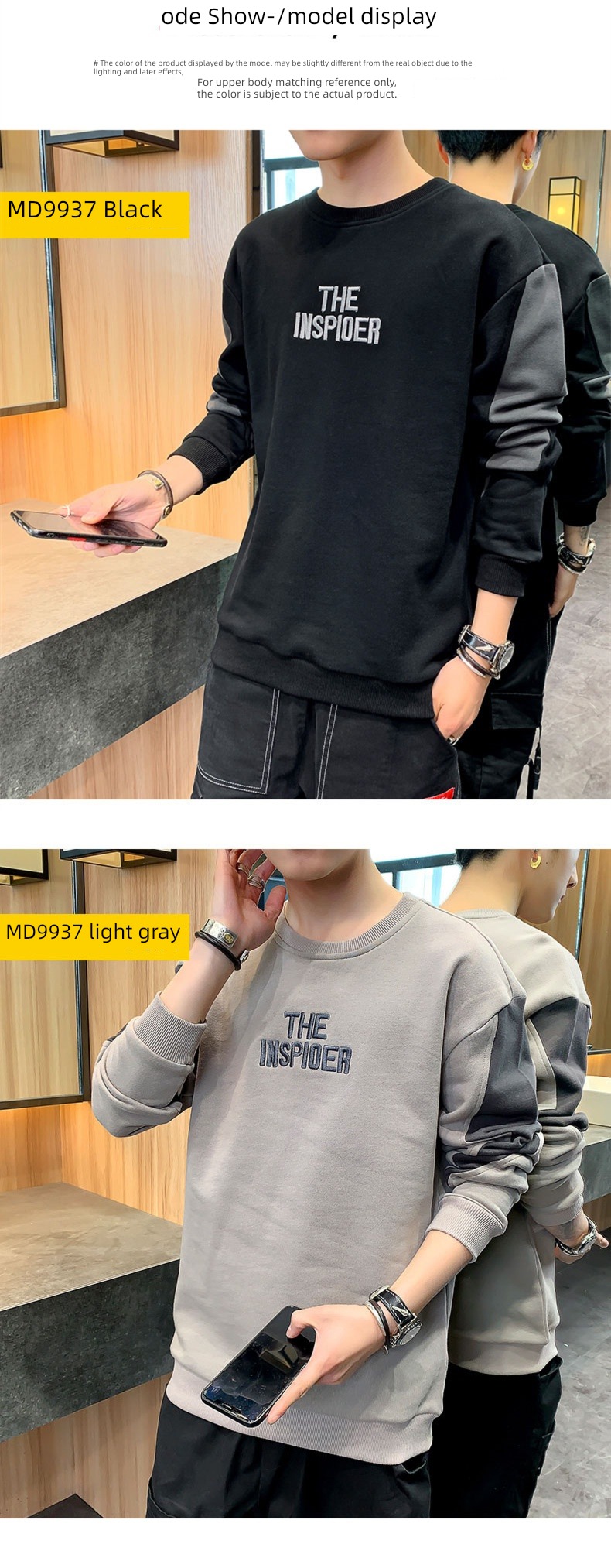 trend Korean version easy spring clothes Undershirt man Sweater