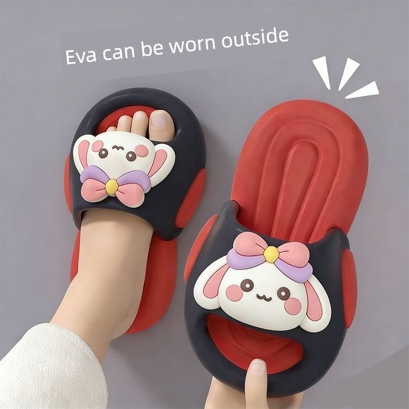 New Style Girls' Rabbit Slippers, Soft-Soled, Non-Slip, Suitable for Home and Outdoor Wear, Cute Summer Princess Slide Sandals — 3