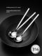 Onlycook antibacterial 316 stainless steel meal spoon round spoon long handle soup spoon drinking soup spoon watermelon spoon household tableware