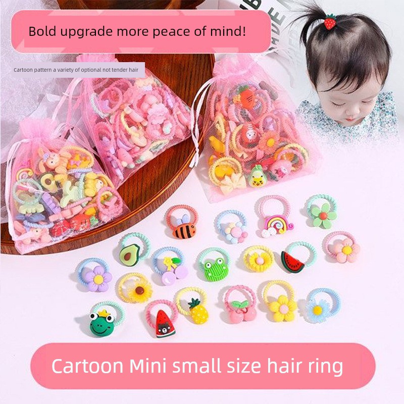 Baby Small Size Rubber Band Girl High Elastic Thumb Hair Ring — 1
