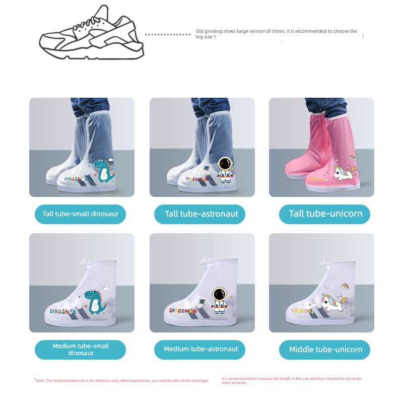 waterproof non-slip wear-resisting Boots pupil High tube children