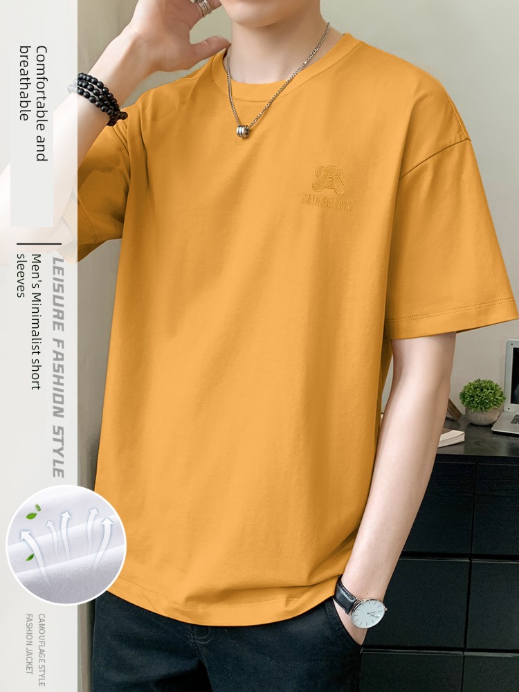 Bear man white Chaopai Thin money Ice silk Short sleeve