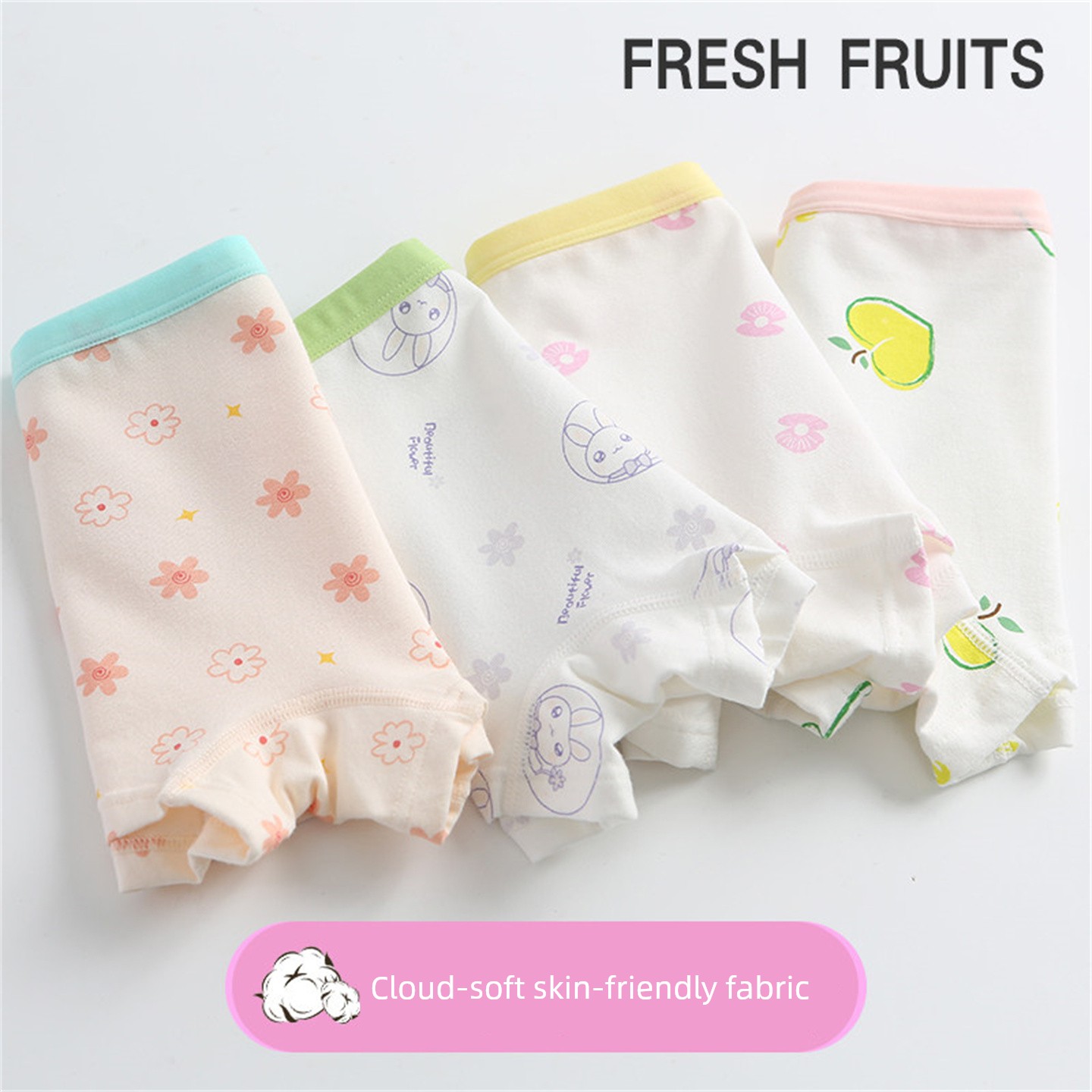 4-Pack Pure Cotton Baby Children's Underwear — 4