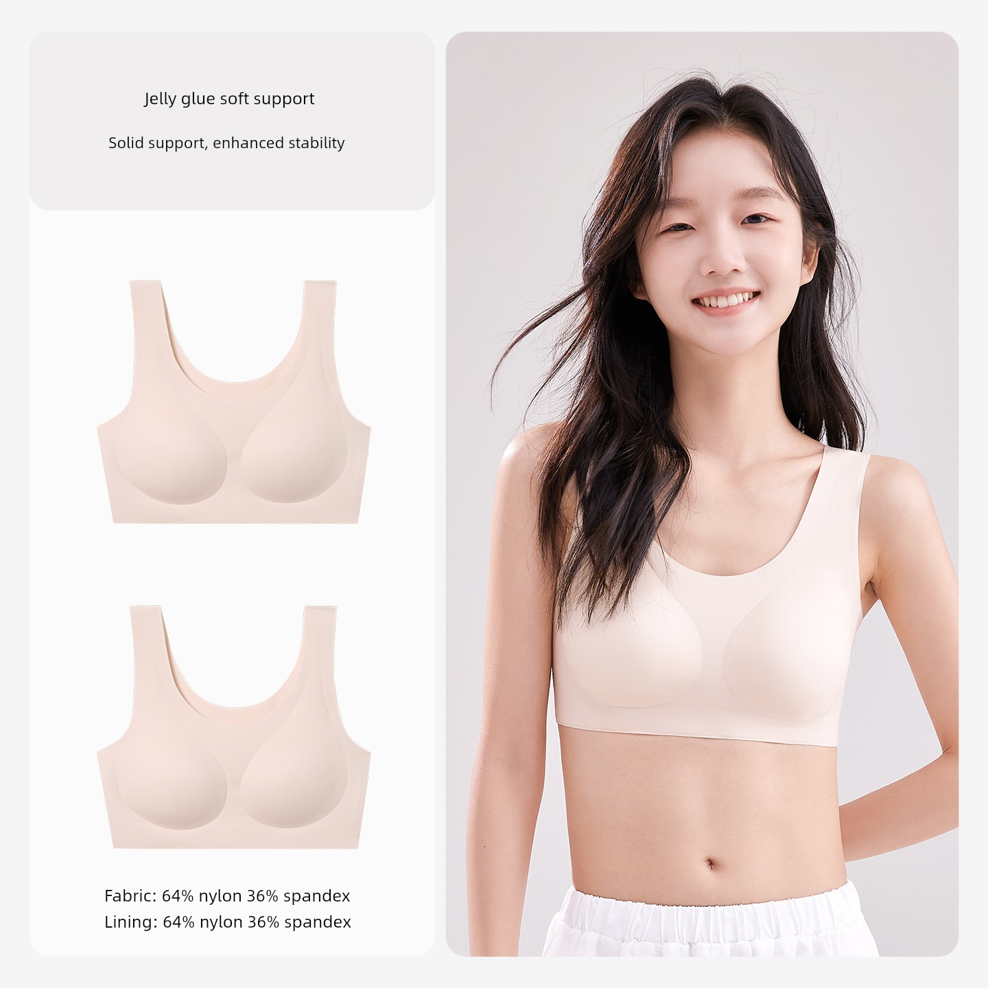 Coco Smart Girls' Bras for Junior High School Youth Development Period, Teenage High School Sports Bras — 5